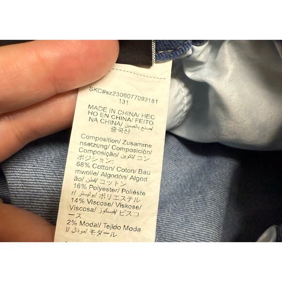 Shein Women's Paperbag Denim Shorts Drawstring Blue Jean‎ Size Small - Picture 5 of 5